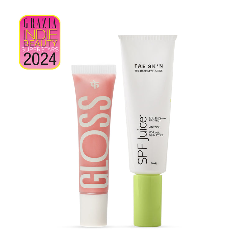 The FAE Bestseller Bundle - SPF Juice + Peptide Glaws Gloss