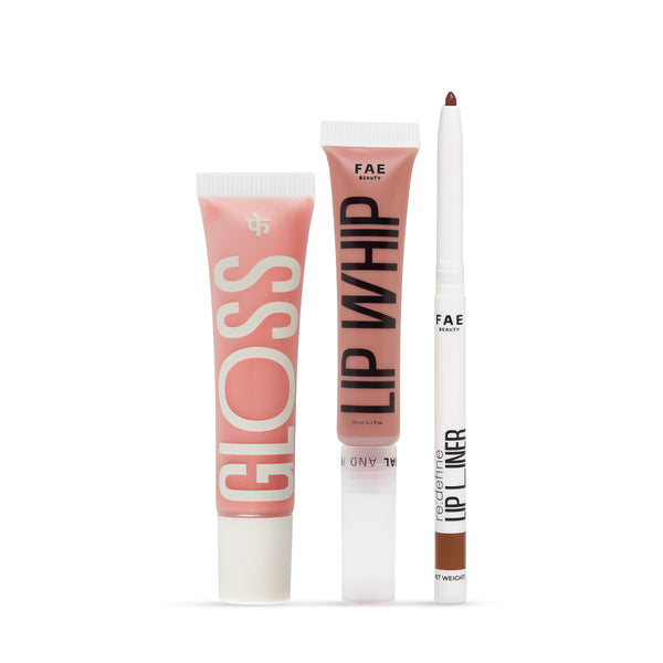 Complete Lip Kit -  Lip Liner + Lip Whip + Peptide Gloss Bundle