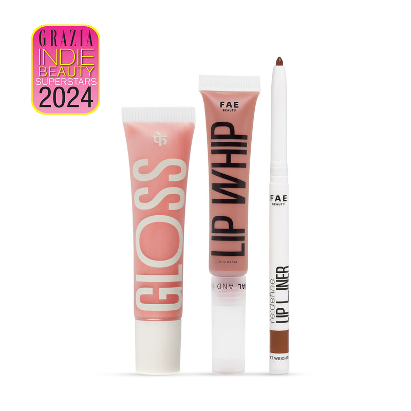 Complete Lip Kit -  Lip Liner + Lip Whip + Peptide Gloss Bundle